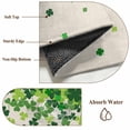 thumbnail image 6 of 3'x5' Rug for Living Room Bedroom, St. Patrick's Day Washable Area Rugs Non-Slip Carpet Mats, Spring Lucky Shamrocks Leaves Retro Country Indoor Low Pile Area Rug Runner for Kitchen, Mudroom, 6 of 8