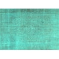 thumbnail image 1 of Ahgly Company Machine Washable Indoor Rectangle Persian Turquoise Blue Traditional Area Rugs, 7' x 10', 1 of 4