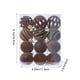 thumbnail image 3 of Juego de adornos para árboles de Navidad | 12 Piezas de Bolas de Navidad Flocadas | Multicolor Blanco Verde Rojo Negro Naranja Marrón | 4cm | Decoración para fiestas navideñas | Fácil de colgar, 3 of 6