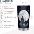 thumbnail image 4 of Gifts for Dad - Dad Gifts from Daughter - Dad Birthday Gift, Christmas Gifts for Dad - 20oz Moon Dad Stainless Steel Tumbler, 4 of 6