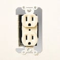 thumbnail image 1 of HLONK 10 Pcs Wall Plate Spacer Metal Flush Fit Leveling Plate Enduring Device Switch Leveler Multipurpose Receptacle Spacers Shims Leveler for Wall Outlet Repair Loose Electrical Box, 1 of 10