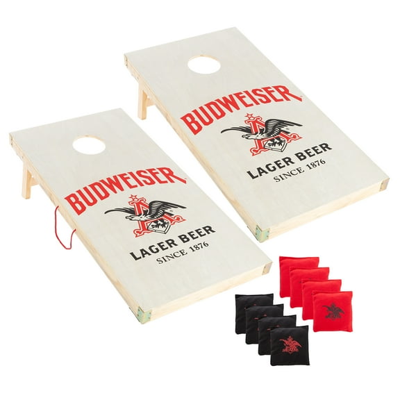 Trademark Games Budweiser Cornhole Bean Bag Toss Game Set