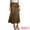 Brown, variant on DARING DIVA Women's Satin High Waist Flowy Elegant Mermaid Maxi Skirts XS Brown