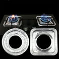 thumbnail image 1 of Cubiertas de estufa para quemadores de gas | Revestimientos de goteo de papel de aluminio | Protector contra derrames de grasa y aceite | Almohadillas antigrasa para placa de cocina | Fácil de, 1 of 7