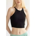 thumbnail image 2 of Ragstock Black Ribbed Crew Neck Cami, 2 of 4