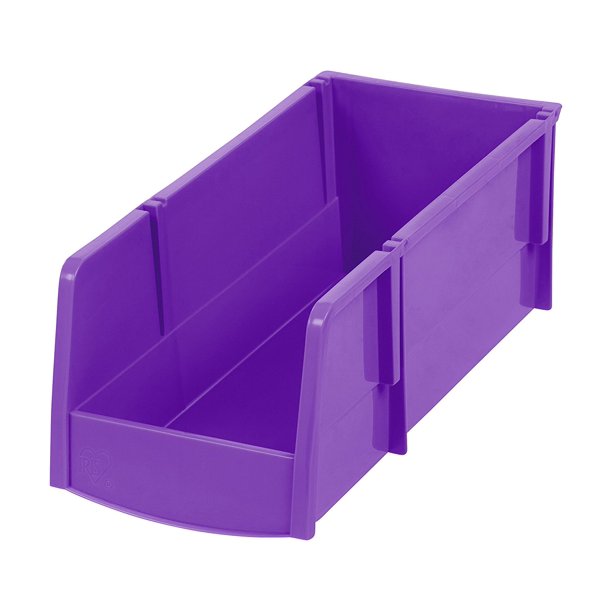 IRIS Letter Size Hanging File Storage Box with Flip Lid, Clear