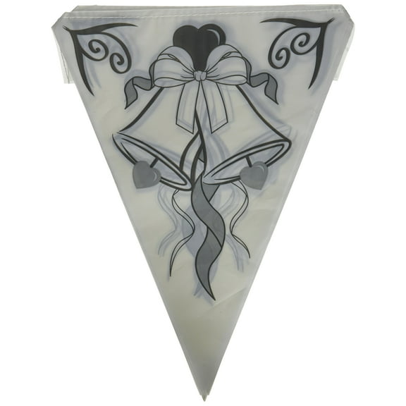 Wedding Bells Pennant Banner Party Accessory (1 count) (1/Pkg)