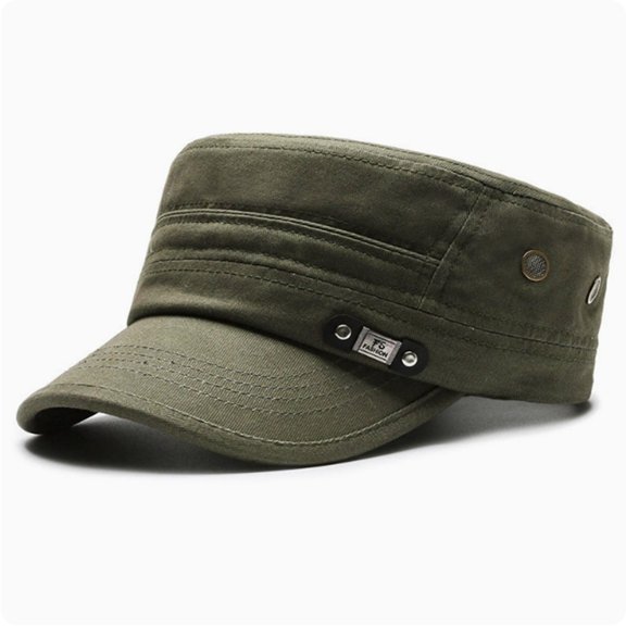 Men Flat Cap All Season Outdoor Fishing Travel Hat Baseball Cap Green M