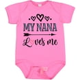 thumbnail image 3 of Inktastic My Nana Grandma Loves Me Girls Girls Baby Bodysuit, 3 of 5
