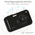 thumbnail image 5 of Yajisi 48MP 1080P UHD Digital Camera, 16X Digital Zoom Auto Focus Anti-Shake Vlog Camera for Students, Includes 32GB Card, 2.4 in / 6.1 cm Display, Portable Travel Point and Shoot Camera (Black), 5 of 5
