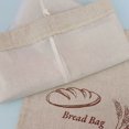 thumbnail image 4 of Reusable Linen Bread Storage Bag with Plastic Liner, Large 15x11 Inch Drawstring Closure, Food-Grade Safe Container for Homemade Sourdough, Baked Goods, 4 of 7