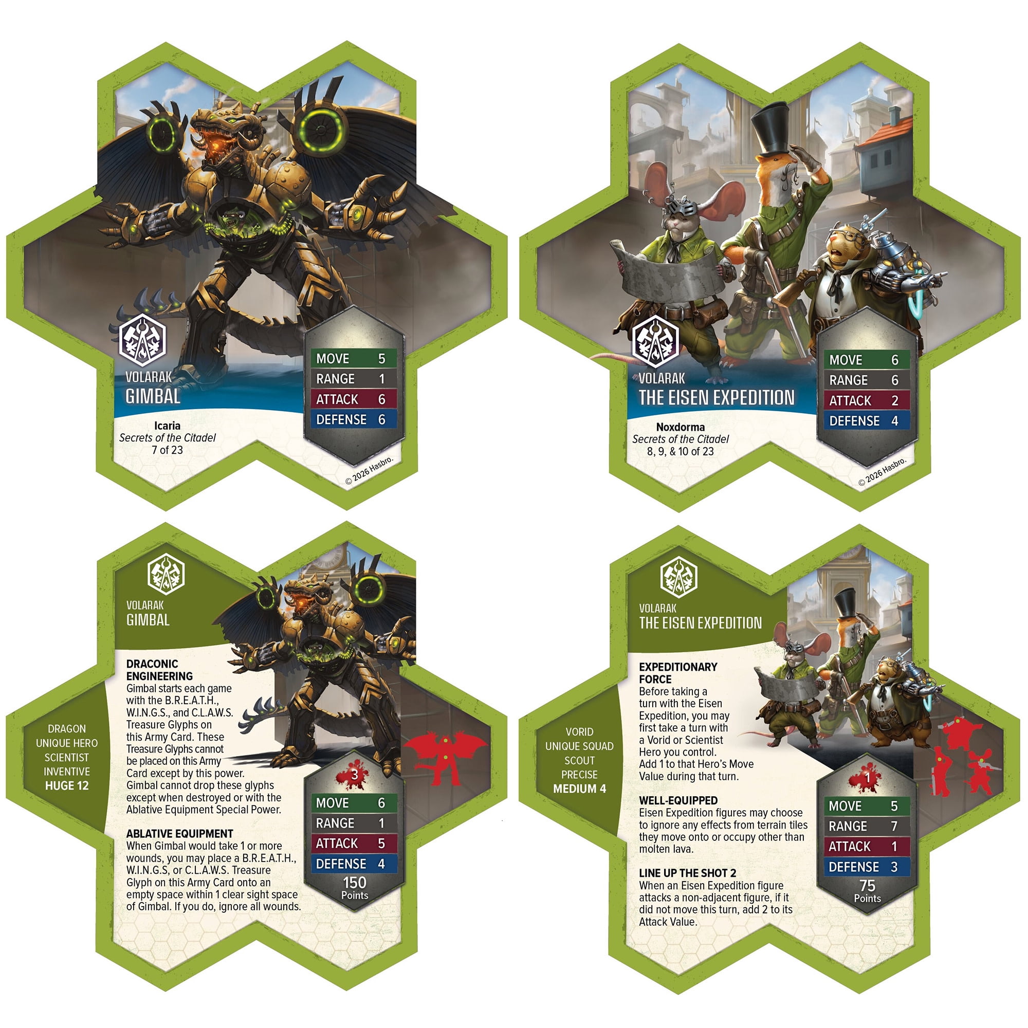 Renegade Games: Heroscape: Clockwork Combine Research Expedition Army Expansion -4 Miniatures, 2 Army Cards, 3 Treasure Glyphs, Secrets of the Citadel