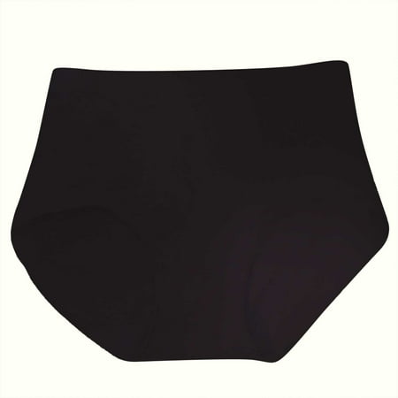 3 Packs Womens Underwear High Waisted Plus Size Solid Color Briefs Panties for Women XXL Black
