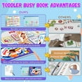 thumbnail image 4 of Montessori Busy Book for Kids, Preschool Kindergarten Learning Activities, Autism Sensory Toys, Travel Toys, Gifts for Girls and Boys 3 4 5 6 7 8 Years, 4 of 7