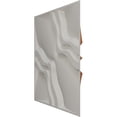 thumbnail image 4 of 19 5/8"W x 19 5/8"H Rogue EnduraWall Decorative 3D Wall Panel, Bright Coat Copper (Covers 2.67 Sq. Ft.), 4 of 6