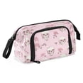 thumbnail image 2 of Nylon Fish Mouth Pencil Case with Large Capacity Zipper Pencil Pouch Rose Skulls and Roses Pattern Pencil Bag Organizers, 2 of 7