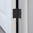 thumbnail image 5 of Design House 6-Pack Matte Black Door Hinges ? 3.5-inch x 3.5-inch ? Square Corner Radius Steel Door Hinge  ? Fits Standard Doors ?   185934, 5 of 6