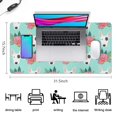thumbnail image 5 of Long Mouse Pads for Desk,Bull Terrier Dog and Flower Florals Desk Mats on Top Of Desks, Desk Mouse Pad Extra Large with 3mm Non-Slip Base and Stitched Edge for Gaming,Office,Work,Home 31.5"x15.7", 5 of 6