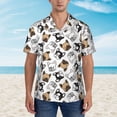 thumbnail image 4 of Fotbe French Bulldog3 Hawaiian Shirt for Men Unisex Summer Beach Casual Short Sleeve Cotton Linen Button Down Shirts-XX-Large, 4 of 9