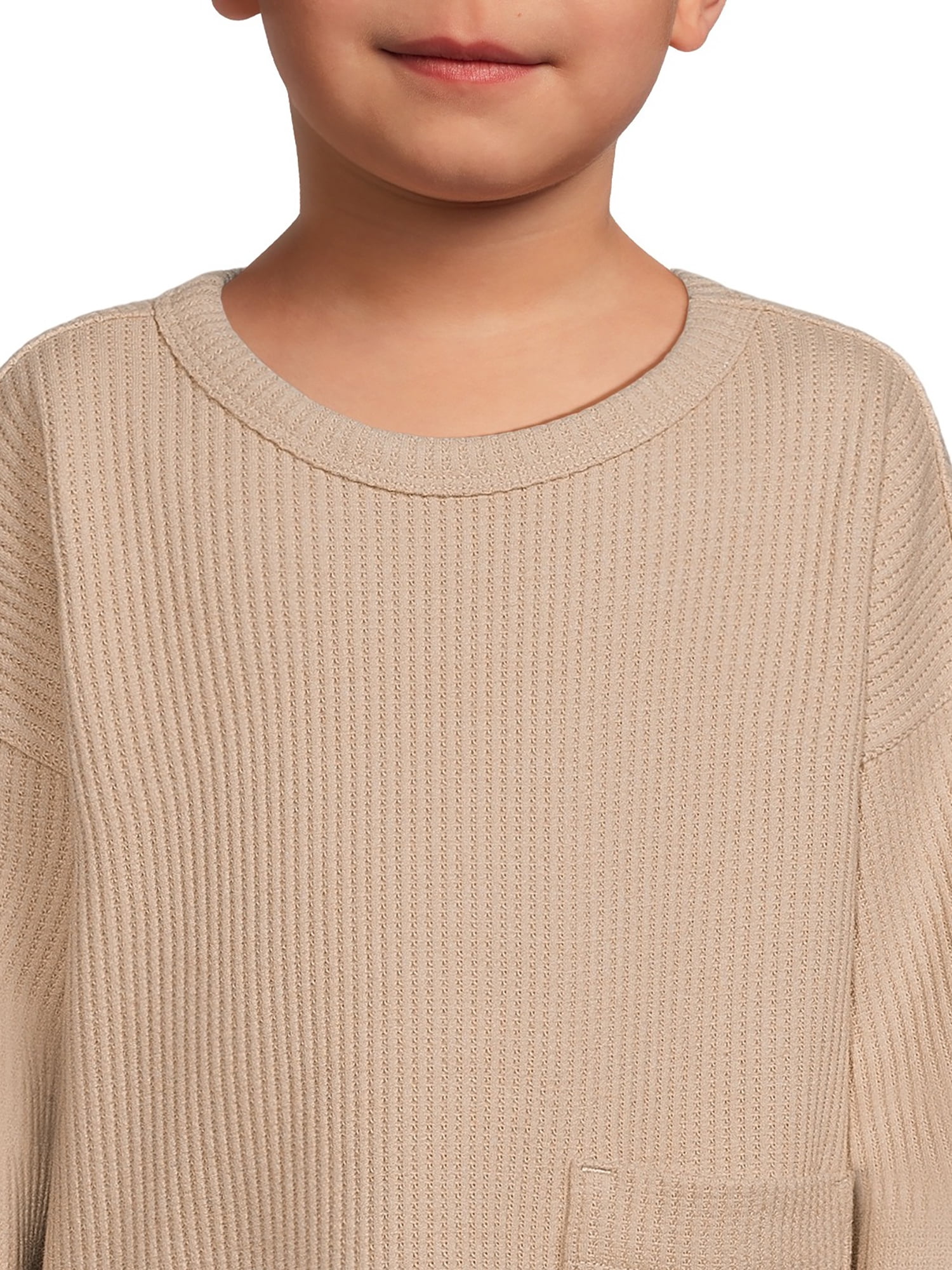 easy-peasy Toddler Boy Long Sleeve Boxy T-Shirt, Sizes 12 Months-5T