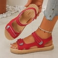 thumbnail image 7 of Vamuko Women's Orthopedic Sandals With Cushion Foam Arch Support Wide Width Walking Sandal 2026 Summer Open Toe Orthopedic Sandals Dressy With Hook Loop Red, 7 of 7