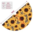 thumbnail image 3 of Sikiie Artistic Zebra Print Sunflower 30-48 inches {designName} Print Christmas Tree Skirt Snowman Xmas Tree Skirt with Edge Christmas Decorations for Holiday Party36", 3 of 7