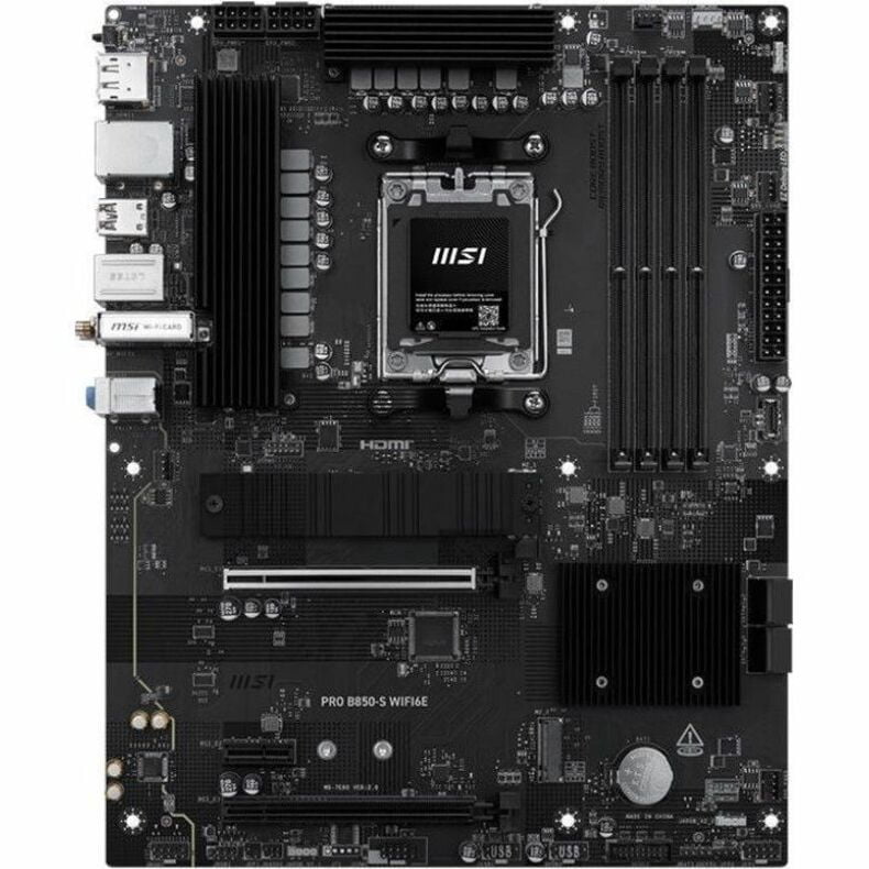 MSI B850-S WIFI6E Gaming Desktop Motherboard, AMD B850 Chipset, Socket AM5, ATX
