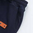 thumbnail image 5 of MIXUE Mens Shorts Summer Cargo Solid Color Elastic Waist Drawstring Fashion Loose Sports Daily-Wear,Blue,XL, 5 of 8