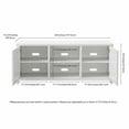 thumbnail image 6 of Evelyn&Zoe Strahm Rectangular TV Stand for TV's up to 65", White, 6 of 9