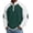 Green, variant on UTSJKR Men's Stand Collar Color Block Waffle Knit Half-Zip Pullover, Casual Sweater Top, Fall Winter Daily Street Outdoor Warm Wear Purple S