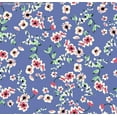 thumbnail image 4 of Challis Rayon Printed Lorca, Floral Fabric, Dress Fabric, Rayon (NAVY/ROSE/DENIM, ByYard), 4 of 4
