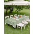 thumbnail image 4 of Outdoor Tablecloth with Umbrella Hole for Patio/Picnic/Party/Camping, Sage Green Wildflowers Waterproof Table Cloth Rectangle Table Cover Washable, Modern Floral Butterfly Plant (60"x 120"), 4 of 8