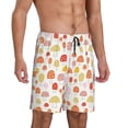 thumbnail image 2 of Sikiie Cute Cartoon Mushrooms Mens Pajama Shorts, Lightweight Lounge Pant with Pockets Soft Sleep Pj Shorts for Men4X-Large, 2 of 6