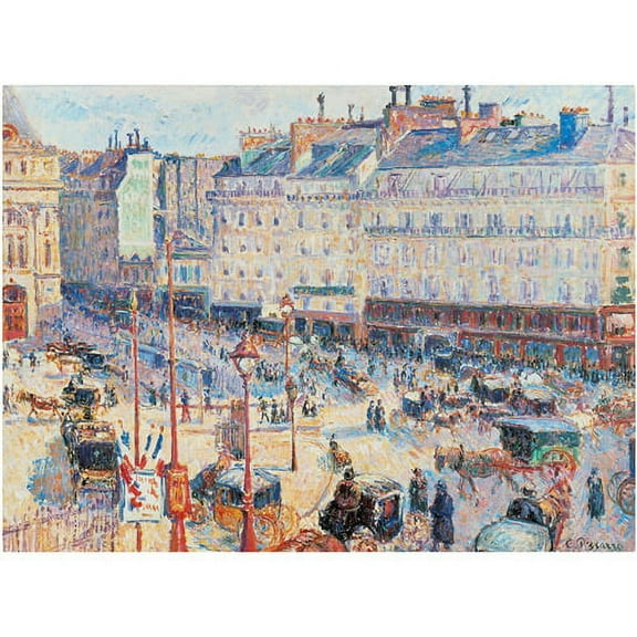 Trademark Fine Art "Place du Havre" 1893 Canvas Art by Camille Pissarro