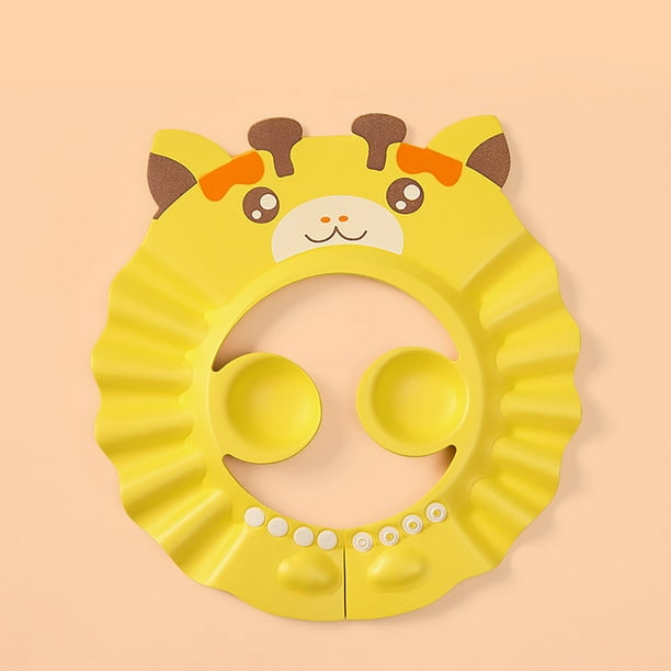 Gorro de champú para bebés y niños pequeños | Visera impermeable para el baño | Protector de champú suave y reutilizable para proteger ojos y oídos del agua