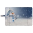thumbnail image 4 of PKQWTM Holiday Winter Cute Cheerful Snowman Snow Book Cover Book Protector Book Sleeve Book Pouch Book Bag 6x9 inch, 4 of 4