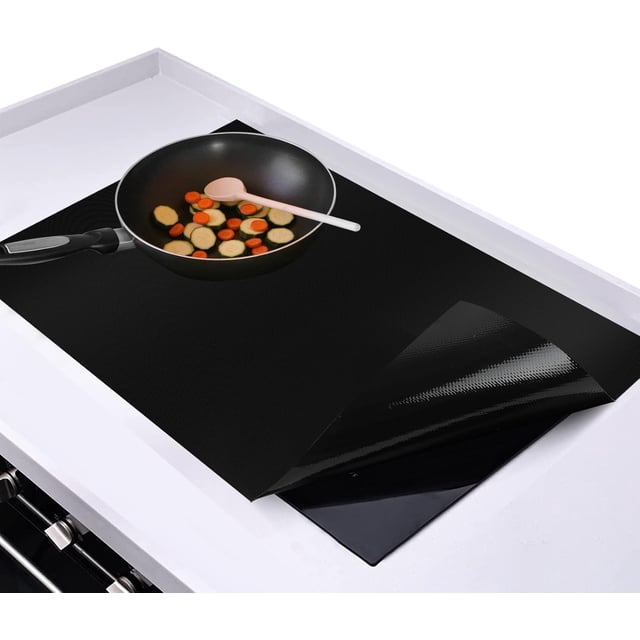 Stove Top Covers, Induction Cooktop Protector Mat for Electric Stove Top, Silicone Glass Electric Stove Covers, Anti-Strike, Anti-Scratch (21.2 x 35.4 inch)