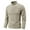 Khaki, variant on ZCFZJW Men Quarter Zip Pullovers Lightweight Long Sleeve Golf Shirts Quick Dry 1/4 Zip Mock Neck Basic Solid Color Athletic Shirt for Workout Running with Pockets Khaki L