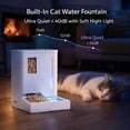 thumbnail image 5 of 2-in-1 Automatic Pet Feeder Waterer with 2K HD Camera Night Vision 5G/2.4G WiFi App Control 176oz Food 123oz Water 2-Week Supply Detachable Washable No Battery, 5 of 8