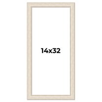 14x32 Frame White Real Wood Picture Frame Width 1.75 inches | Interior Frame Depth 0.5 inches |
