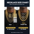 thumbnail image 5 of PROSTEEL Men Chain Stainless Steel 14K Gold Plated 6mm Miami Cuban Necklace 20 Inch Birthday Valentines Father Day Jewelry Gifts for Husband Dad, 5 of 8