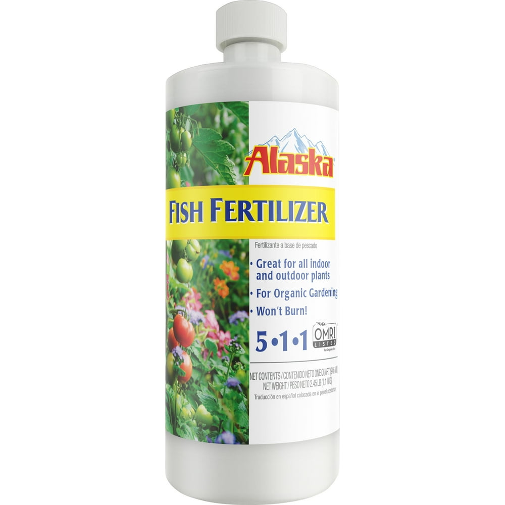 Alaska Fish Emulsion Fertilizer and Plant Food, 32 oz.