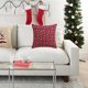 thumbnail image 4 of Funda para cojín lumbar de copo de nieve de Navidad | Funda de almohada de poliéster | Acento decorativo de sofá | Diseño multicolor | 45x45cm | Tela suave, transpirable y gruesa | 1 Pack, 4 of 6