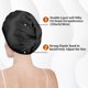 thumbnail image 4 of Guardurnaity Gorro para dormir para protección del cabello, amplio espacio y banda elástica, gorro para dormir, gorro de satén Sombreros Negro, 4 of 6