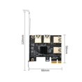thumbnail image 5 of Tarjeta adaptadora PCIE PCIE 1 a 4 USB Multiplier Hub Riser Converter para minería, 5 of 5