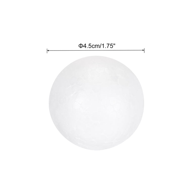 100 Pack Small White Polystyrene Foam Balls – 0.78 Inch Craft Spheres For DIY, Christmas Ornaments & School Projects