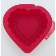 Wilton Silicone, Red Mini Ruffle Heart Mold, 2105-3115