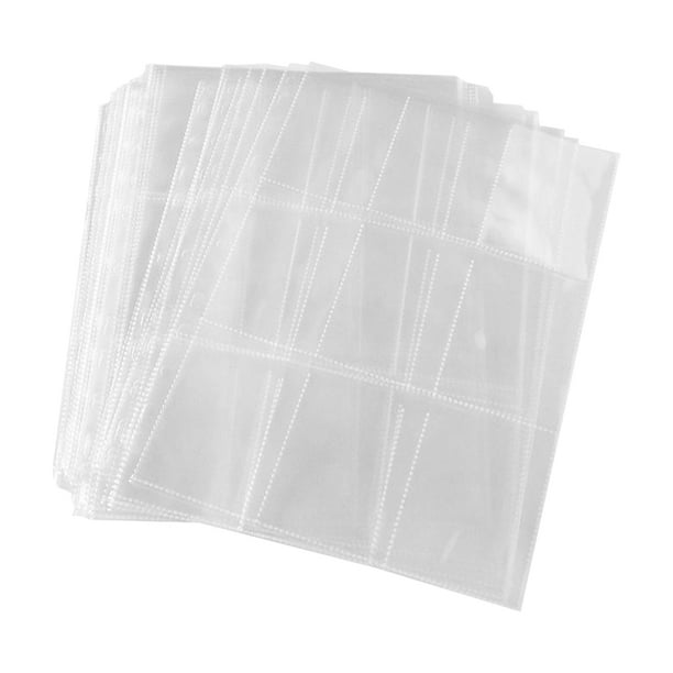 BRIGHTFUFU 50 hojas de fundas transparentes para fotos, fundas protectoras para páginas de álbumes de fotos