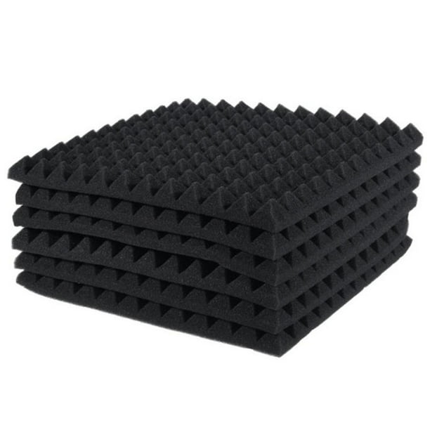 6 Pcs Acoustic Panels Foam Board Studio SoundAbsorbing Firewall Wedge