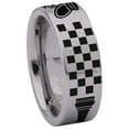thumbnail image 3 of Chess Queen Couple Tungsten Carbide Ring, 3 of 9